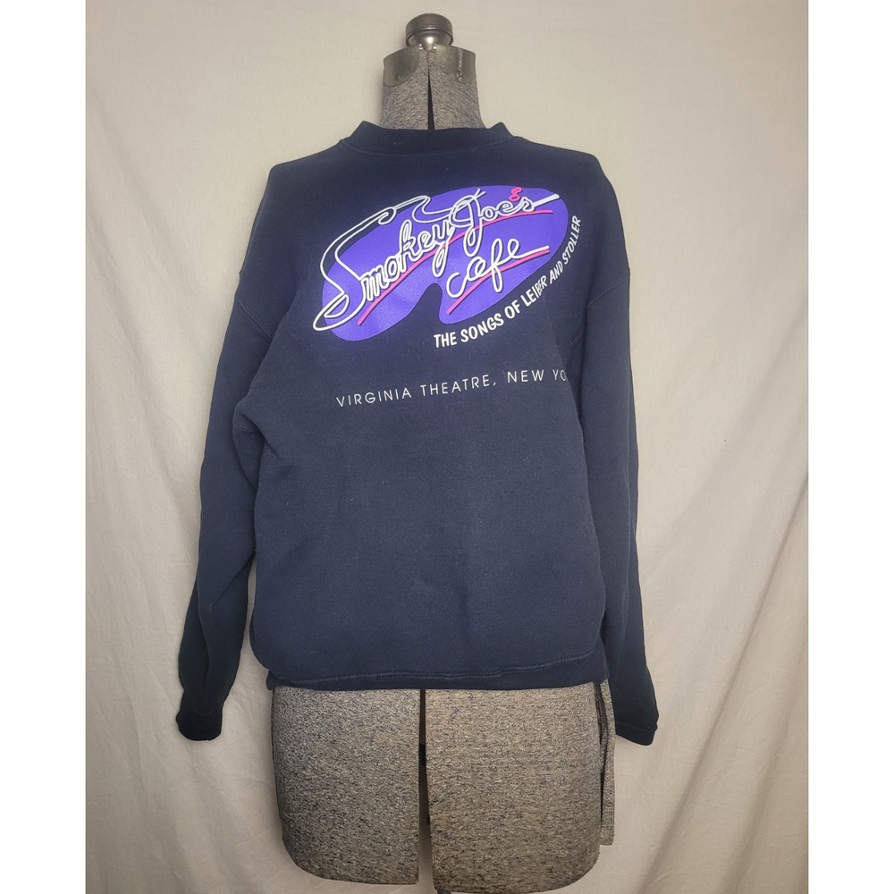 Vintage 80s 90s Smokey Joes Cafe Sweatshirt Song Leiber Stoller Sz XL USA